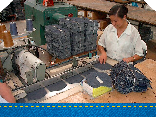 DISTRIBUCION DE PANTALONES DE MEZCLILLA